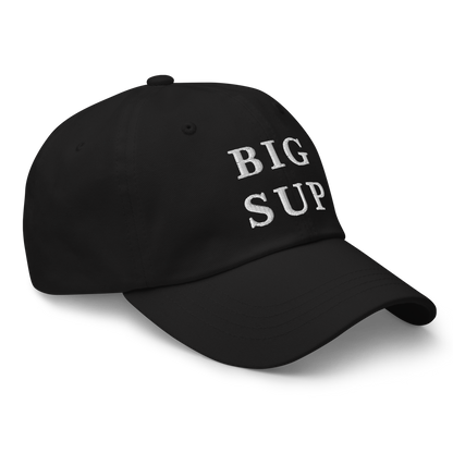 WHITE BOY SUMMER - Sup? - "Big Sup" - White Embroidered Baseball Cap - Hat 