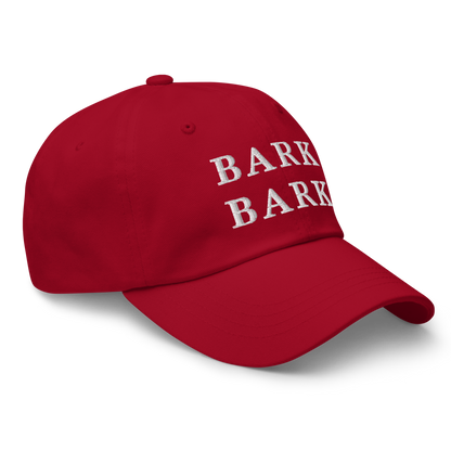 WHITE BOY SUMMER - Big Dog - "Bark Bark" - White Embroidered Baseball Cap - Hat 