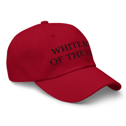 WHITE BOY SUMMER - White Boy Of The Year - "White Boy Of The Year" - Black Embroidered Baseball Cap - Hat 