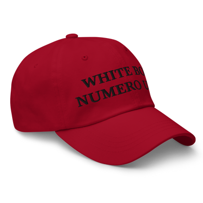 WHITE BOY SUMMER - White Boy Of The Year - "White Boy Numero Uno" - Black Embroidered Baseball Cap - Hat 