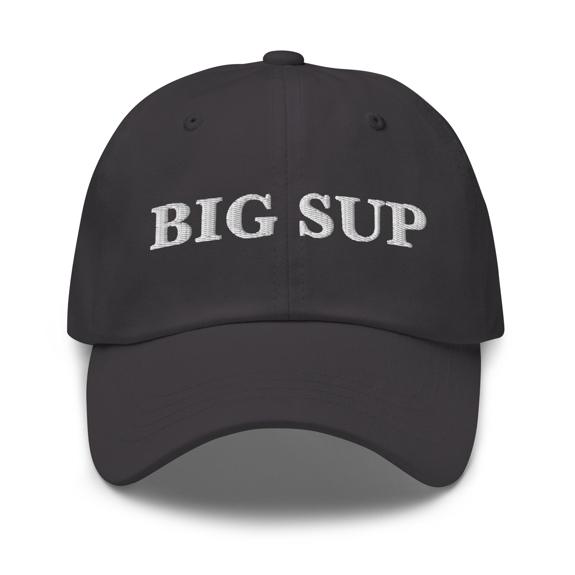 BIG SUP Dark Grey front cap mockup
