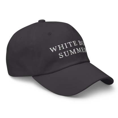 WHITE BOY SUMMER - Originals - "White Boy Summer" - White Embroidered Baseball Cap - Hat 