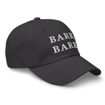 WHITE BOY SUMMER - Big Dog - "Bark Bark" - White Embroidered Baseball Cap - Hat 