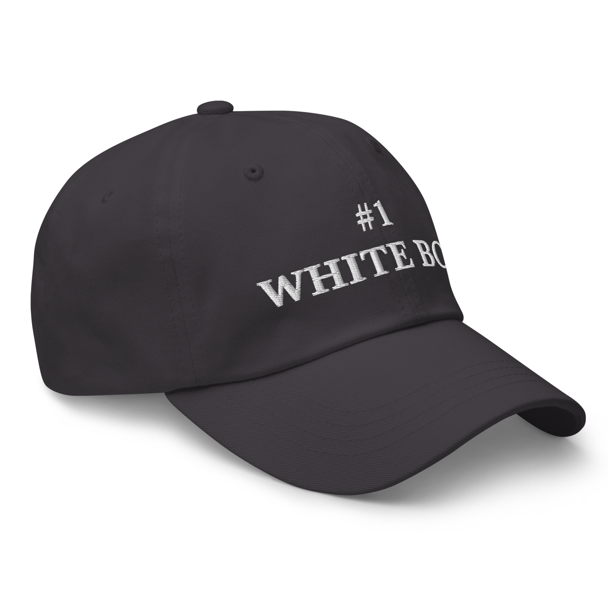 WHITE BOY SUMMER - White Boy Of The Year - "#1 White Boy" - White Embroidered Baseball Cap - Hat 