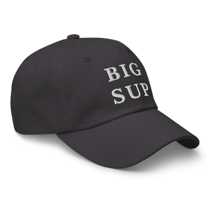 WHITE BOY SUMMER - Sup? - "Big Sup" - White Embroidered Baseball Cap - Hat 
