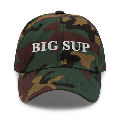 BIG SUP Green Camo front cap mockup