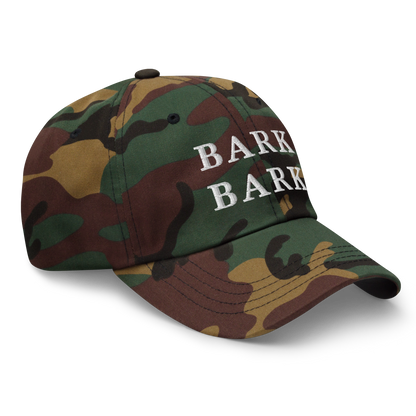 WHITE BOY SUMMER - Big Dog - "Bark Bark" - White Embroidered Baseball Cap - Hat 