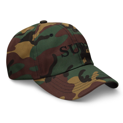 WHITE BOY SUMMER - Sup? - "Sup?" - Black Embroidered Baseball Cap - Hat 