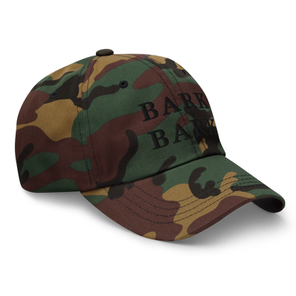 WHITE BOY SUMMER - Big Dog - "Bark Bark" - Black Embroidered Baseball Cap - Hat 