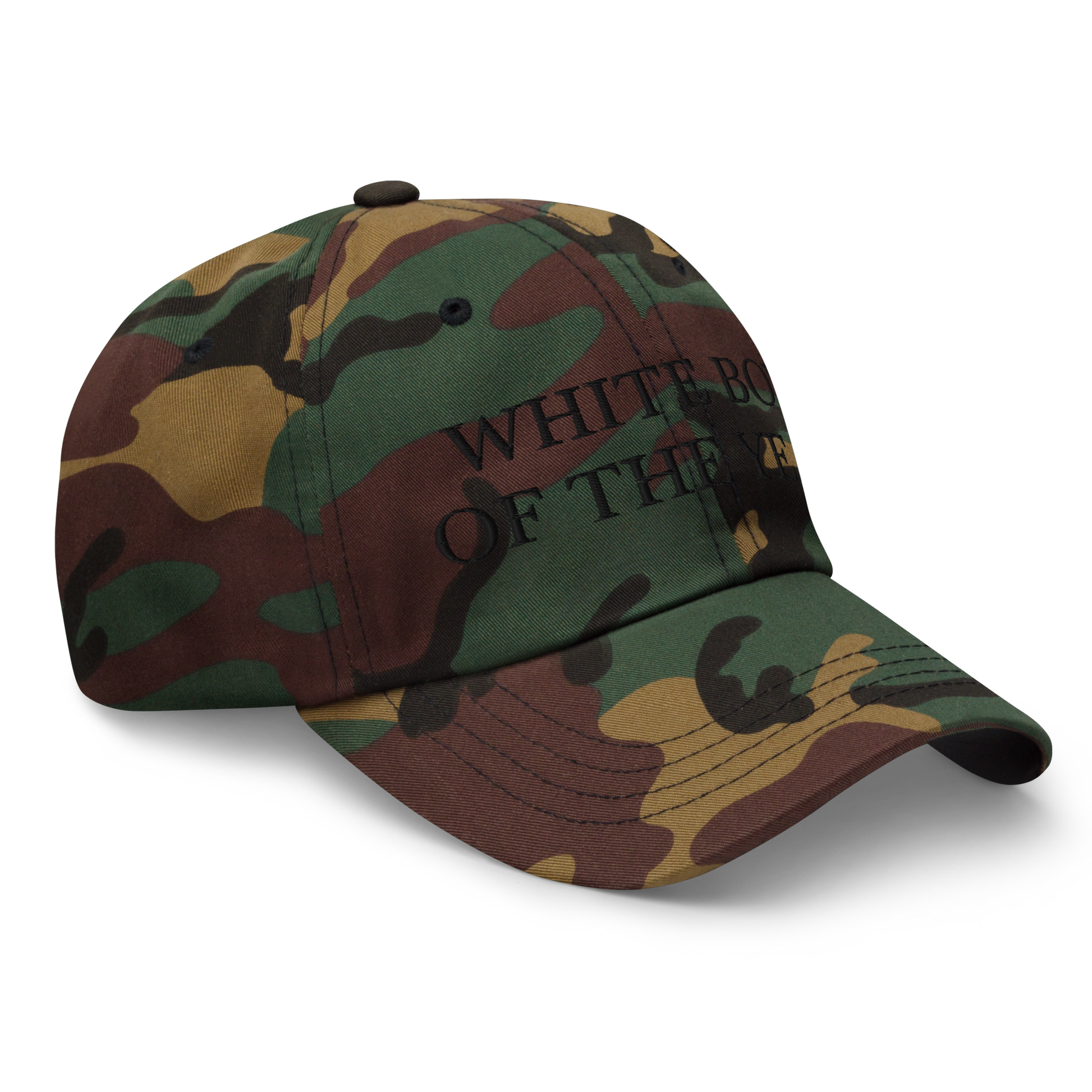 WHITE BOY SUMMER - White Boy Of The Year - "White Boy Of The Year" - Black Embroidered Baseball Cap - Hat 