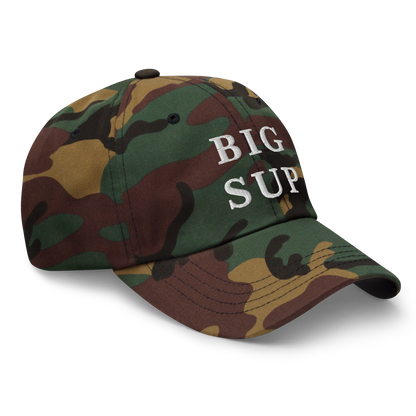 WHITE BOY SUMMER - Sup? - "Big Sup" - White Embroidered Baseball Cap - Hat 