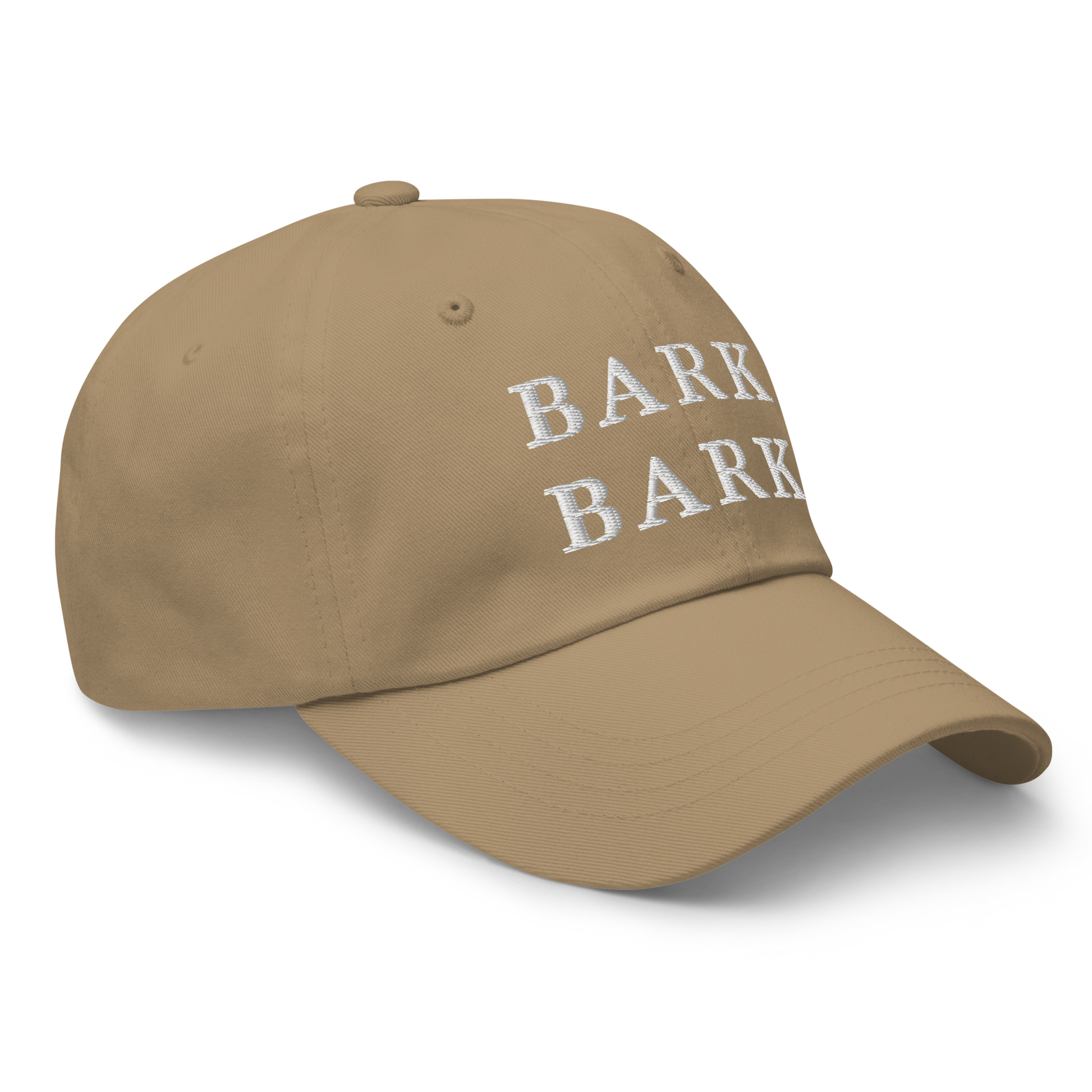 WHITE BOY SUMMER - Big Dog - "Bark Bark" - White Embroidered Baseball Cap - Hat 