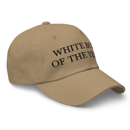 WHITE BOY SUMMER - White Boy Of The Year - "White Boy Of The Year" - Black Embroidered Baseball Cap - Hat 