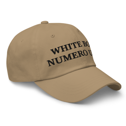 WHITE BOY SUMMER - White Boy Of The Year - "White Boy Numero Uno" - Black Embroidered Baseball Cap - Hat 