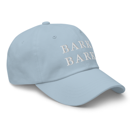 WHITE BOY SUMMER - Big Dog - "Bark Bark" - White Embroidered Baseball Cap - Hat 