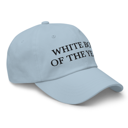 WHITE BOY SUMMER - White Boy Of The Year - "White Boy Of The Year" - Black Embroidered Baseball Cap - Hat 