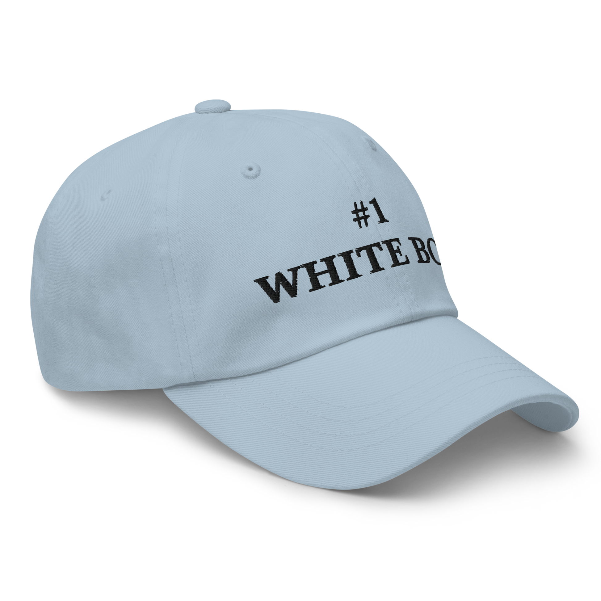 WHITE BOY SUMMER - White Boy Of The Year - "#1 White Boy" - Black Embroidered Baseball Cap - Hat 