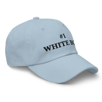 WHITE BOY SUMMER - White Boy Of The Year - "#1 White Boy" - Black Embroidered Baseball Cap - Hat 