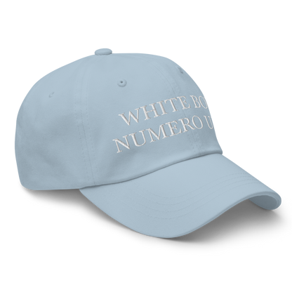 WHITE BOY SUMMER - White Boy Of The Year - "White Boy Numero Uno" - White Embroidered Baseball Cap - Hat 