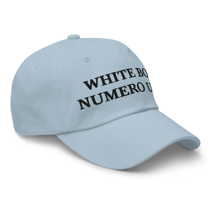 WHITE BOY SUMMER - White Boy Of The Year - "White Boy Numero Uno" - Black Embroidered Baseball Cap - Hat 