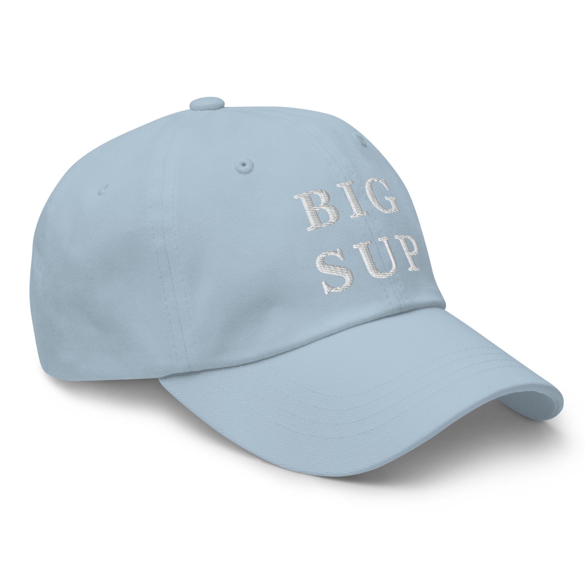WHITE BOY SUMMER - Sup? - "Big Sup" - White Embroidered Baseball Cap - Hat 