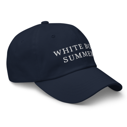 WHITE BOY SUMMER - Originals - "White Boy Summer" - White Embroidered Baseball Cap - Hat 