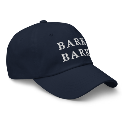 WHITE BOY SUMMER - Big Dog - "Bark Bark" - White Embroidered Baseball Cap - Hat 