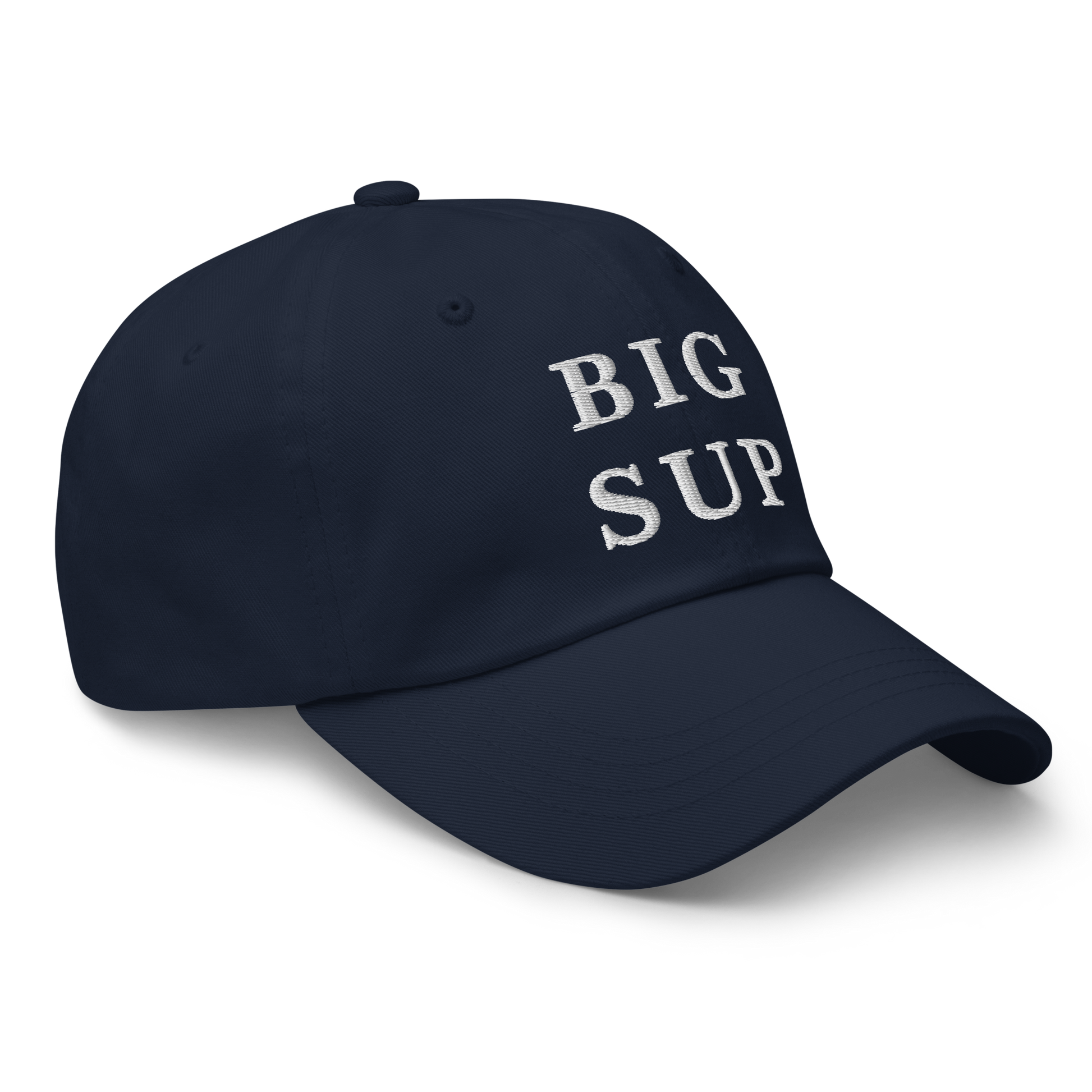 WHITE BOY SUMMER - Sup? - "Big Sup" - White Embroidered Baseball Cap - Hat 