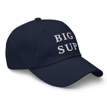 WHITE BOY SUMMER - Sup? - "Big Sup" - White Embroidered Baseball Cap - Hat 