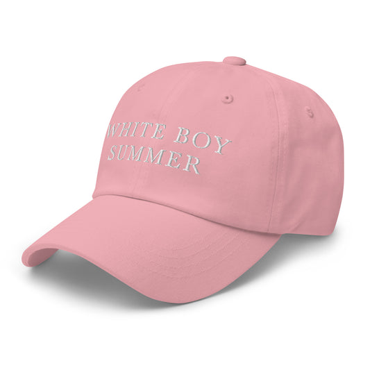 "White Boy Summer" Baseball Cap - Original Soft Pink