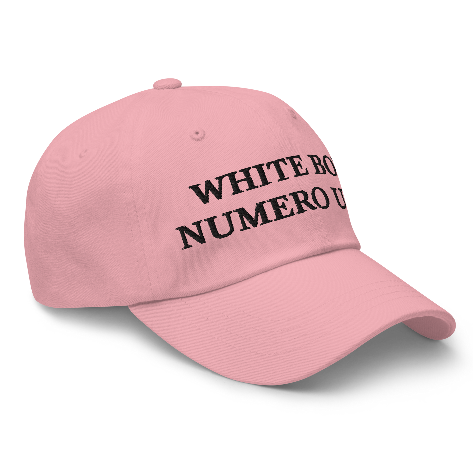 WHITE BOY SUMMER - White Boy Of The Year - "White Boy Numero Uno" - Black Embroidered Baseball Cap - Hat 