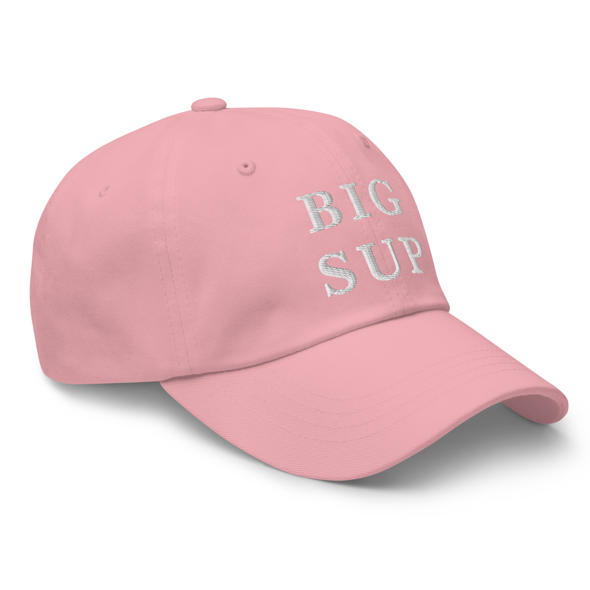WHITE BOY SUMMER - Sup? - "Big Sup" - White Embroidered Baseball Cap - Hat 