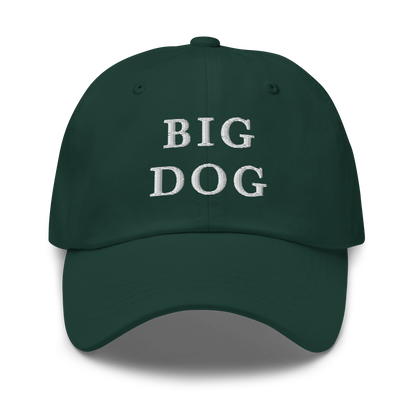 WHITE BOY SUMMER - Big Dog - "Big Dog" - White Embroidered Baseball Cap - Hat Spruce