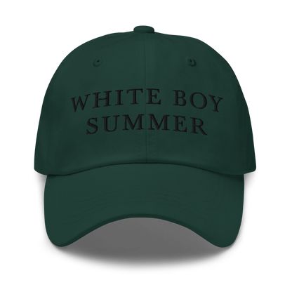 WHITE BOY SUMMER - Originals - "White Boy Summer" - Black Embroidered Baseball Cap - Hat Spruce
