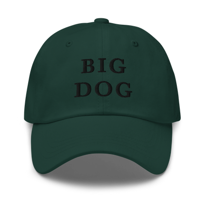 WHITE BOY SUMMER - Big Dog - "Big Dog" - Black Embroidered Baseball Cap - Hat Spruce