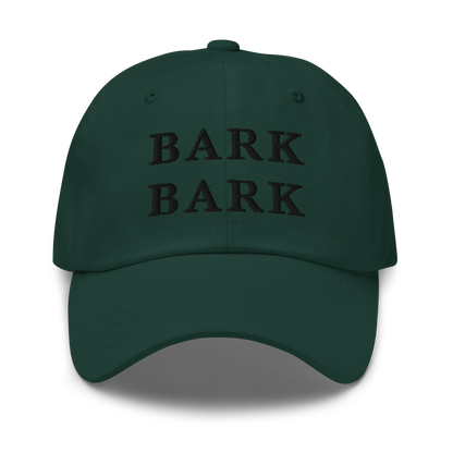 WHITE BOY SUMMER - Big Dog - "Bark Bark" - Black Embroidered Baseball Cap - Hat Spruce