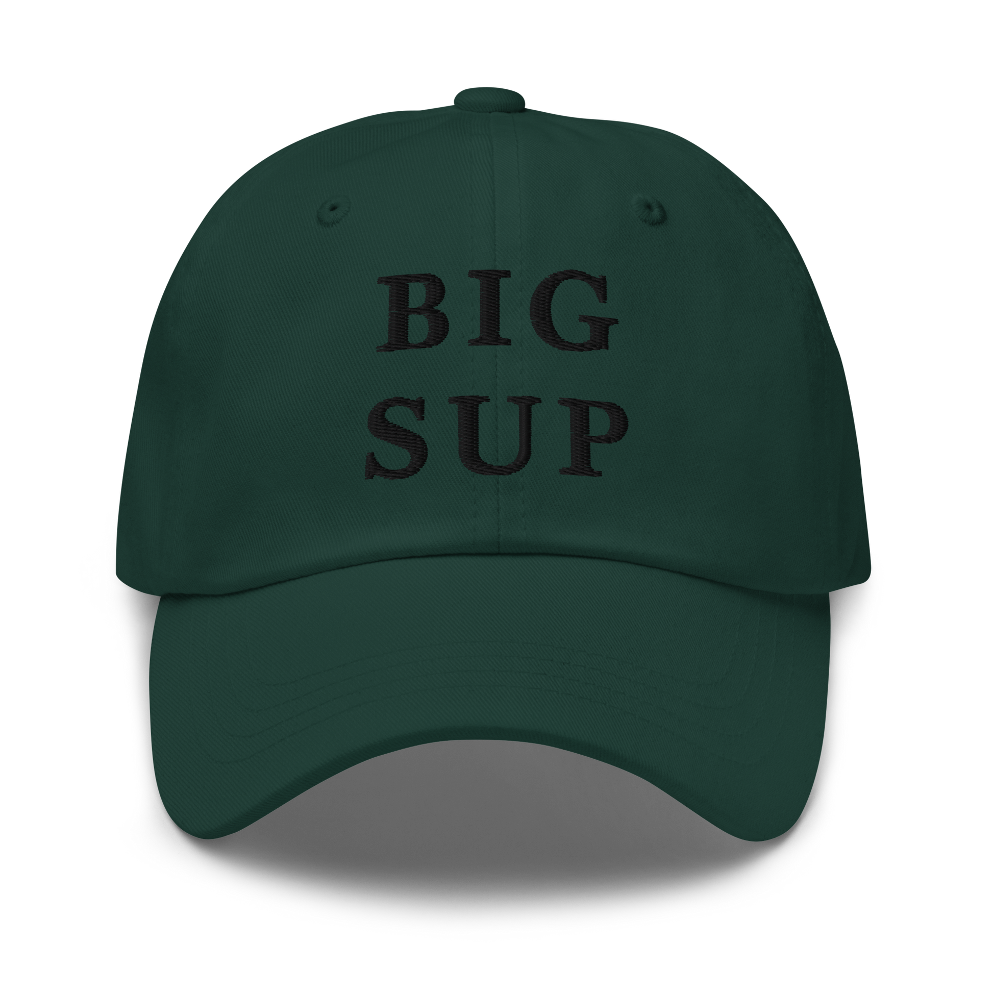 WHITE BOY SUMMER - Sup? - "Big Sup" - Black Embroidered Baseball Cap - Hat Spruce