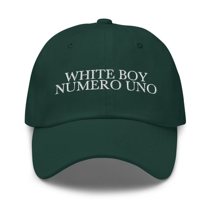 WHITE BOY NUMERO UNO Spruce front cap mockup
