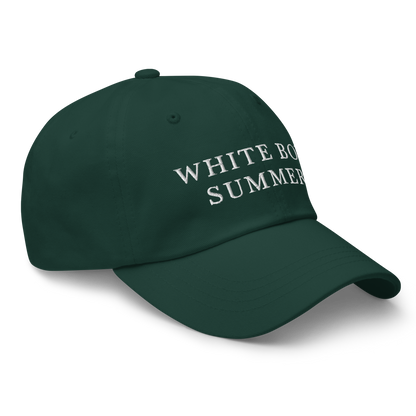 WHITE BOY SUMMER - Originals - "White Boy Summer" - White Embroidered Baseball Cap - Hat 
