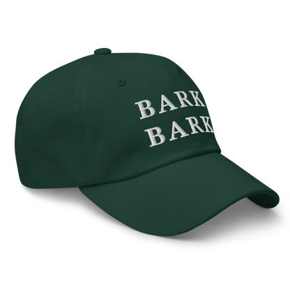 WHITE BOY SUMMER - Big Dog - "Bark Bark" - White Embroidered Baseball Cap - Hat 