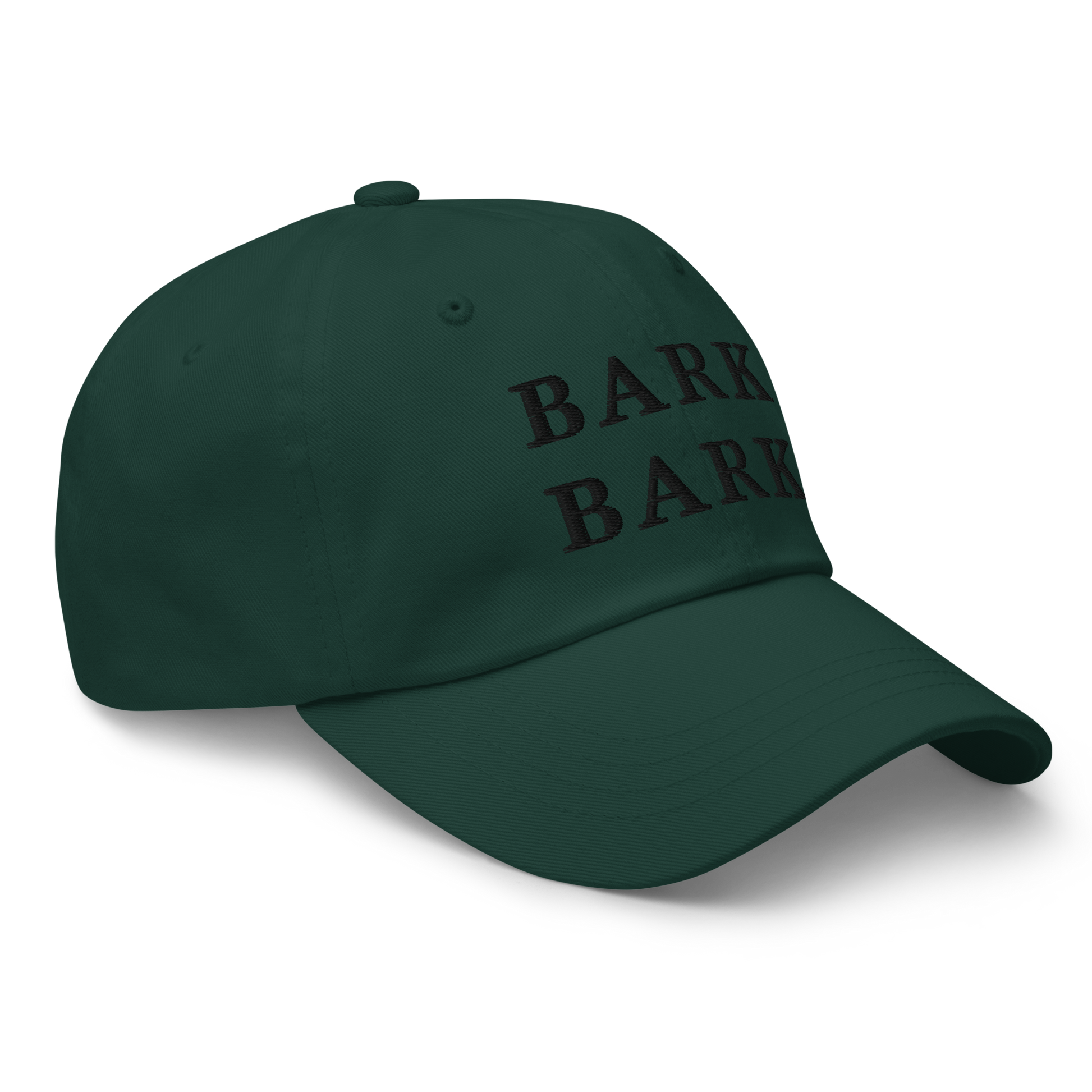 WHITE BOY SUMMER - Big Dog - "Bark Bark" - Black Embroidered Baseball Cap - Hat 