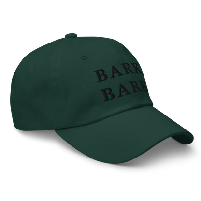 WHITE BOY SUMMER - Big Dog - "Bark Bark" - Black Embroidered Baseball Cap - Hat 