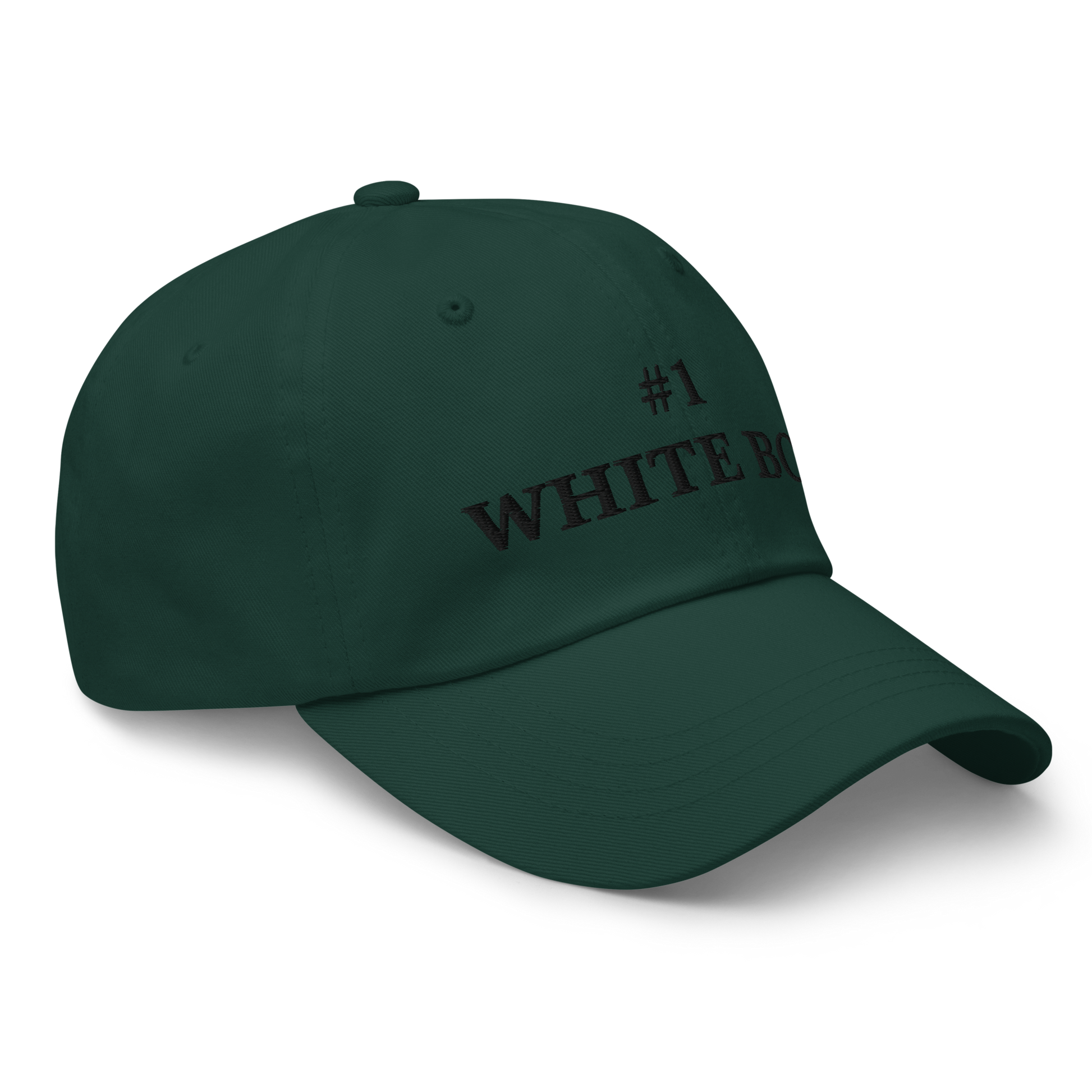 WHITE BOY SUMMER - White Boy Of The Year - "#1 White Boy" - Black Embroidered Baseball Cap - Hat 