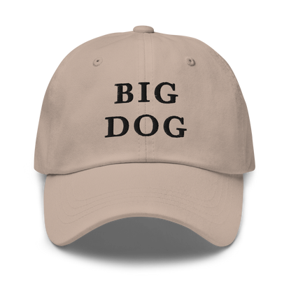 WHITE BOY SUMMER - Big Dog - "Big Dog" - Black Embroidered Baseball Cap - Hat Stone