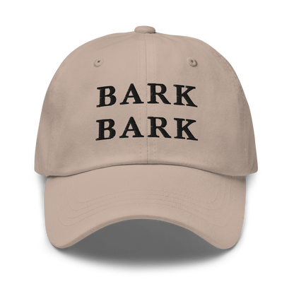 WHITE BOY SUMMER - Big Dog - "Bark Bark" - Black Embroidered Baseball Cap - Hat Stone