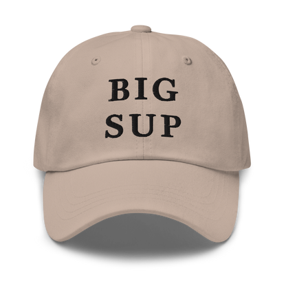 WHITE BOY SUMMER - Sup? - "Big Sup" - Black Embroidered Baseball Cap - Hat Stone