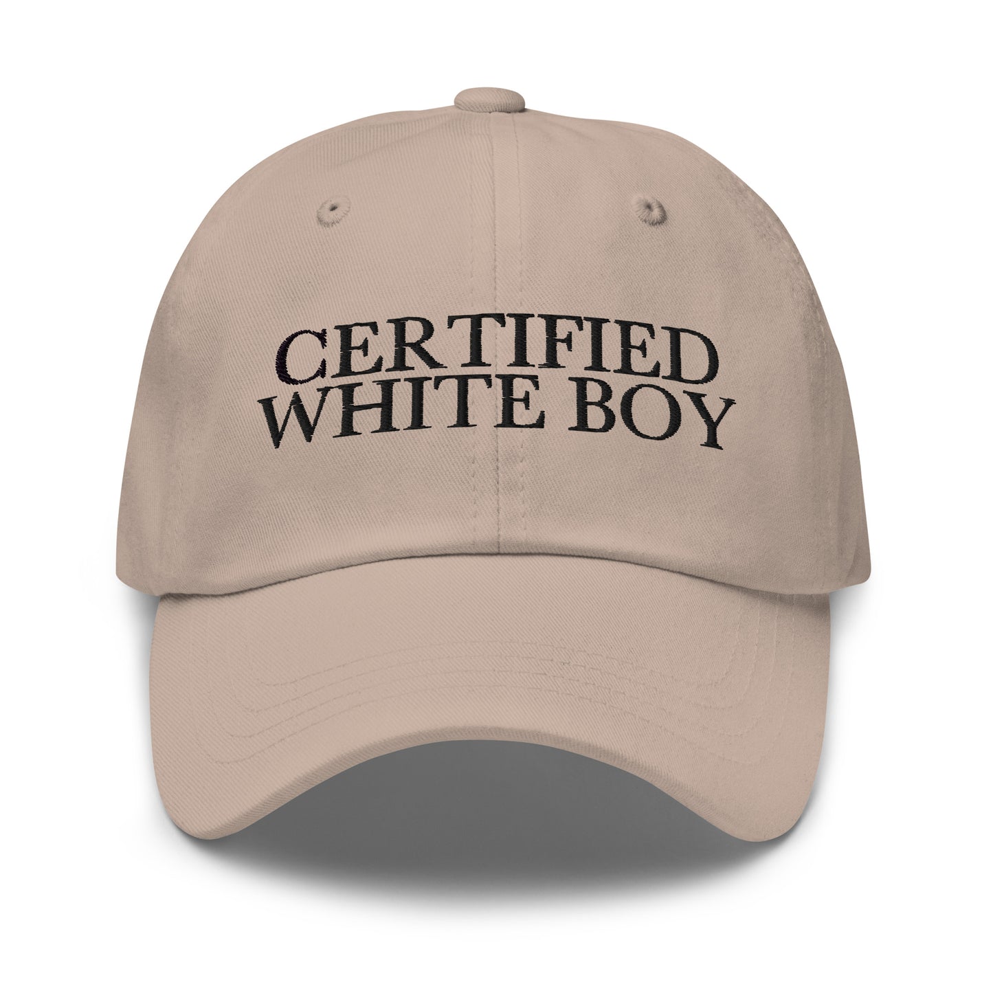 CERTIFIED WHITE BOY Stone front cap mockup