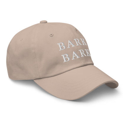 WHITE BOY SUMMER - Big Dog - "Bark Bark" - White Embroidered Baseball Cap - Hat 