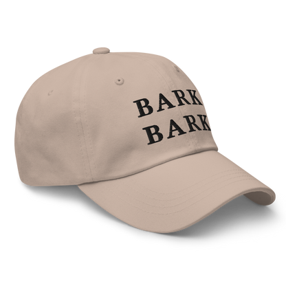 WHITE BOY SUMMER - Big Dog - "Bark Bark" - Black Embroidered Baseball Cap - Hat 