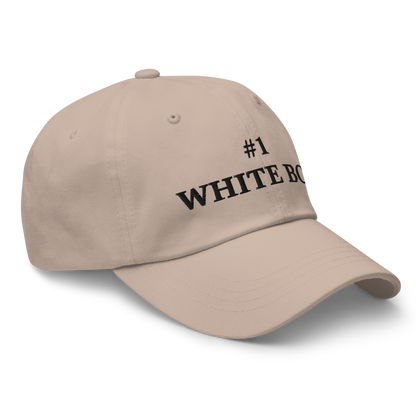 WHITE BOY SUMMER - White Boy Of The Year - "#1 White Boy" - Black Embroidered Baseball Cap - Hat 